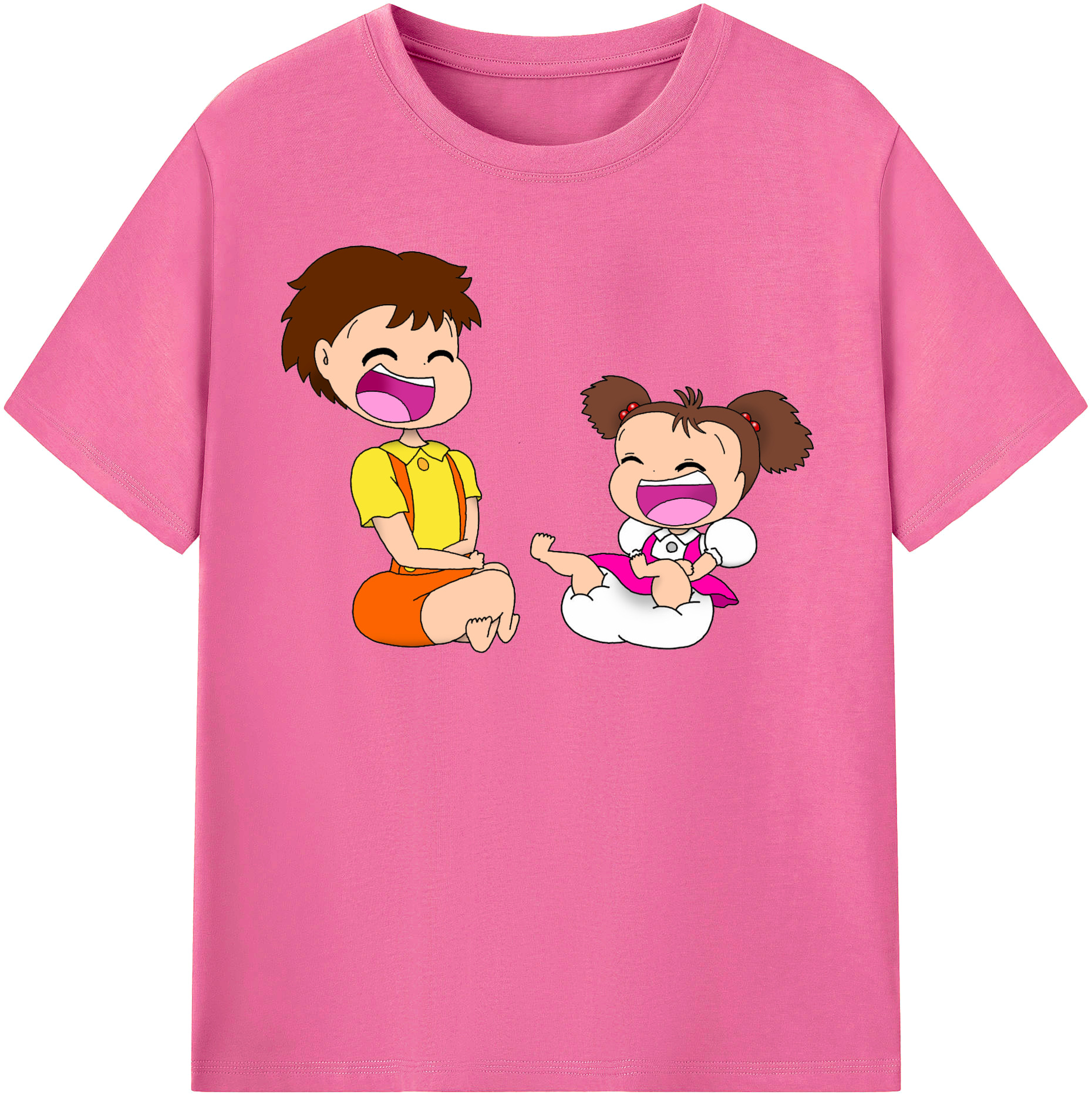 （画像用） となりのトトロ 草壁メイ 草壁サツキ My Neighbor Totoro Satsuki Kusakabe Mei Kusakabe レディースカジュアルプリントTシャツ（綿100％）